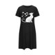 thumbnail image 4 of Camisón corto de mujer, vestido de largo medio con estampado de moda, camisón corto extragrande de mujer, camisón de manga corta con estampado de pecho a la moda, camisón de mujer, 4 of 6