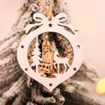 thumbnail image 4 of Yuarrent Colgante de de Navidad de 2 piezas, escultura hueca, adornos colgantes, Ángel 3D, muñeco de nieve, accesorios de fiesta, colgador de Kits de decoración para fiestas Alce Yuarrent HA070160-02, 4 of 6