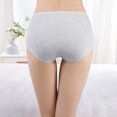 thumbnail image 4 of Gibobby Calzoncillos hipster Bragas sexys elásticas sin costuras de encaje transpirable para mujer Calzoncillos deportivos deportivos de cintura media(Gris， L), 4 of 5