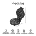 thumbnail image 5 of Maquina para Hacer Donas de Acero Inoxidable con Placas Antiadherentes, Coccion Perfecta, 7 Mini Donas a la Vez, Donas de 5cm Diametro, 5 of 5