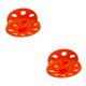 thumbnail image 3 of Sonducket Carrete de carrete de dedo de buceo colgante práctico con revestimiento anticorrosión carrete de carrete de buceo naranja Naranja 2Conjunto, 3 of 6