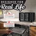 thumbnail image 6 of Gourmia 25 Qt Digital French Door Air Fryer Toaster Oven, Black, 6 of 11