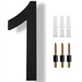 thumbnail image 3 of MYG 8 inch Modern Floating House Numbers Large Black Shadow Home Address Garage Gate, 3 of 6