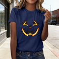 thumbnail image 2 of Jamsmile Women T-Shirts Graphic Halloween Print Tee Shirts Comfort Soft Short Sleeve Tops Vacation Loose Fit Trendy T‑Shirts, 2 of 6