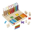 thumbnail image 1 of Juguetes de aprendizaje de matemáticas Juguete educativo de aprendizaje Ayudas para la enseñanza de matemáticas Niños Arcoíris Conexión de perlas, 1 of 9