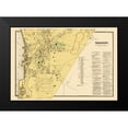 thumbnail image 2 of Beers 14x11 Black Modern Framed Museum Art Print Titled - Ossining, Singsing New York Landowner - Beers 1868, 2 of 5