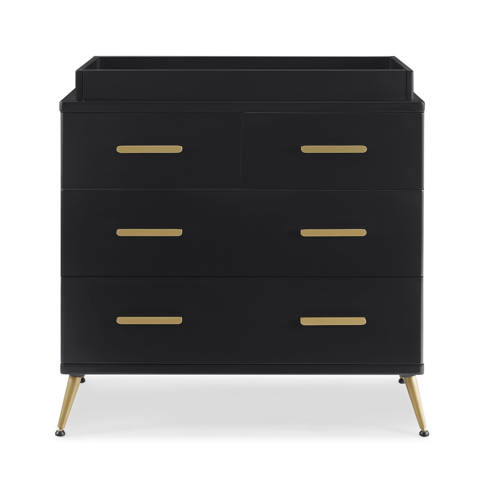 black 4 drawer dresser