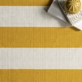 thumbnail image 6 of nuLOOM Gracen Cotton Stripe Area Rug, 6' x 9', Yellow, 6 of 9