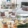 thumbnail image 6 of Waterproof Throw Pillow Covers Set of 2, 26x26 Inch Independence Day Decorative Pillowcases Outdoor Pillow Slip Cushion Covers Set for Couch Tent 4th of July Bird USA Flag Flower Bird, 6 of 7