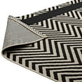 thumbnail image 5 of Modway Optica Chevron With End Borders 8x10 Indoor and Outdoor Area Rug in Black and Beige, 5 of 7