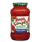 Rag Simply Traditional Pasta Sauce, 24 Oz. (Pack of 8)