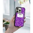thumbnail image 5 of WIRESTER Shockproof Soft Rubber Cover Case for Apple iPhone 16 Pro 6.3" 2024, Purple Composition Book, 5 of 5