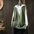 thumbnail image 5 of Hxshgdsn V Neck Knit Vest Sweaters For Women Button Up Sleeveless Pocket Winter Pullover Jumpers Jacket Fall Green 2 Free Size, 5 of 5