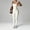 White, variant on Women Casual Comfort Workout Halter Straight Leggings Jumpsuits Hidden Scrunch One Piece Adjustable Strap Yoga Outfit Rompers