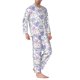 thumbnail image 2 of Balery Lavender Flowers Pijama para Hombre de Dos Piezas con Manga Larga, Conjunto de Dormir y Descanso Suave con Bolsillos-XX-Large, 2 of 7