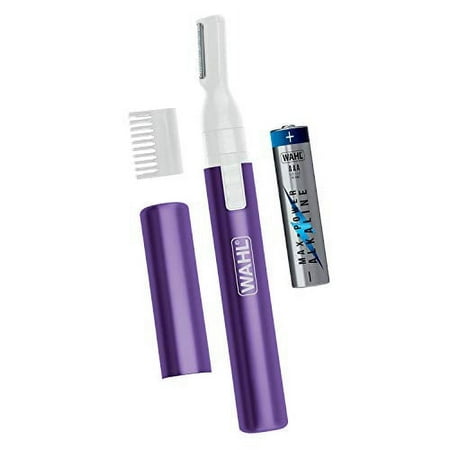 Wahl Clean & Confident Ladies Battery Pen Trimmer & Detailer with Rinseable Blades for Eyebrows, Facial Hair, & Bikini Lines - Hygienic Grooming & Easy Cleaning with Battery Included - Model