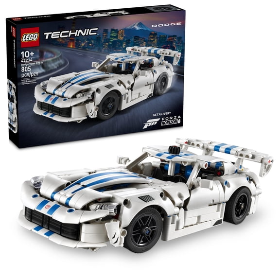 LEGO Technic Dodge Viper GTS-R Sports Car Toy - Building Toy for Boys & Girls, Ages 10 - Kids Bedroom Decor - Model Car with Realistic Details - Gift for Birthdays - 42234