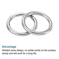 thumbnail image 5 of 30mmx40mm Dia 304 Stainless Steel O Ring Seamless Welded O-Ring for DIY 10 Pack, 5 of 5