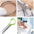 thumbnail image 3 of Cuchillo para aguacate, cortador de aguacate, cortador de aguacate, pelador, cuchilla de acero inoxidable que se puede enganchar para pelar y deshuesar, cortadores de frutas de cocina para aguacate,, 3 of 5