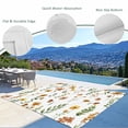 thumbnail image 3 of Yellow Spring Floral Outdoor Rug for Patio/Deck/Porch, Non-Slip Large Area Rug 4 x 6 Ft, Flowers Leaves Elegant Pastoral Indoor Outdoor Rugs Washable Area Rugs, Reversible Camping Rug Carpet Runner, 3 of 8