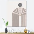 thumbnail image 1 of Designart Abstract Rainbow Sun and Moon In Earth Tones I Canvas Wall Art, 1 of 4