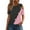 Pink, variant on Inverlee Womens Button Up Shirts Casual Cold Shoulder Short Sleeve Tops Dressy Casual Plus Size Solid Color T Shirts Flowy Work Tunic Blouse Summer Fashion