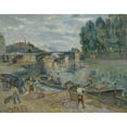 thumbnail image 3 of Armand Guillaumin 18x15 Black Modern Framed Museum Art Print Titled - Le Pont De Sully, Paris (circa 1886), 3 of 5
