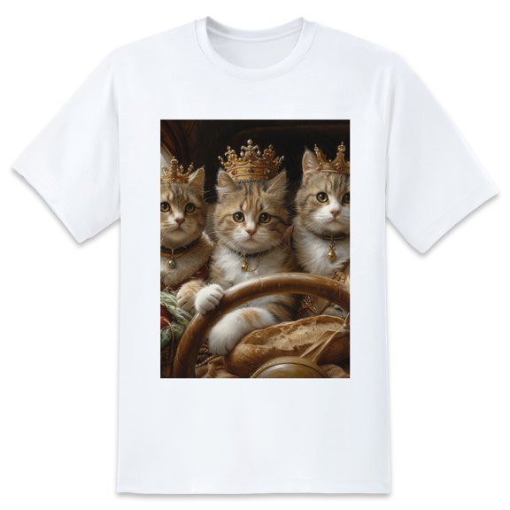 Basic Oversize Tees For WomenCat Loose Boyfriend Shirts Casual Blouse round neck