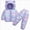 D355-Light Purple, variant on 2-3 Years Toddler Baby Girl Outfits Long Sleeve Print Sweatshirt and Pants Two Piece Set Fall Winter School Gift Set for Girls,Sky Blue Outfit