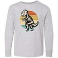 thumbnail image 3 of Inktastic Dinosaur Skeleton Halloween Long Sleeve Youth T-Shirt, 3 of 5