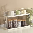 thumbnail image 1 of Kitchen Counter Shelf, Stable Structure Countertop Shelf Organizer with Stickers for Bedroom, 1 of 8