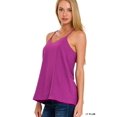 thumbnail image 2 of Zenana Women's Adjustable Spaghetti Strap V-Neck Chiffon Camisole Flowy Tank Top Blouse, 2 of 6