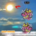 thumbnail image 4 of Hanging Solar Light with Colorful Butterflies Waterproof Roaming Light Hanging Lighted Decorative Solar Butterfly Ball for Garden Patio Porch, 4 of 11