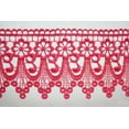 thumbnail image 2 of 3",4", 4.5",4.75",5", 5.75",5 1/8", 6",7.5" Embroidered Coral Venice Lace Trim, 2 of 6