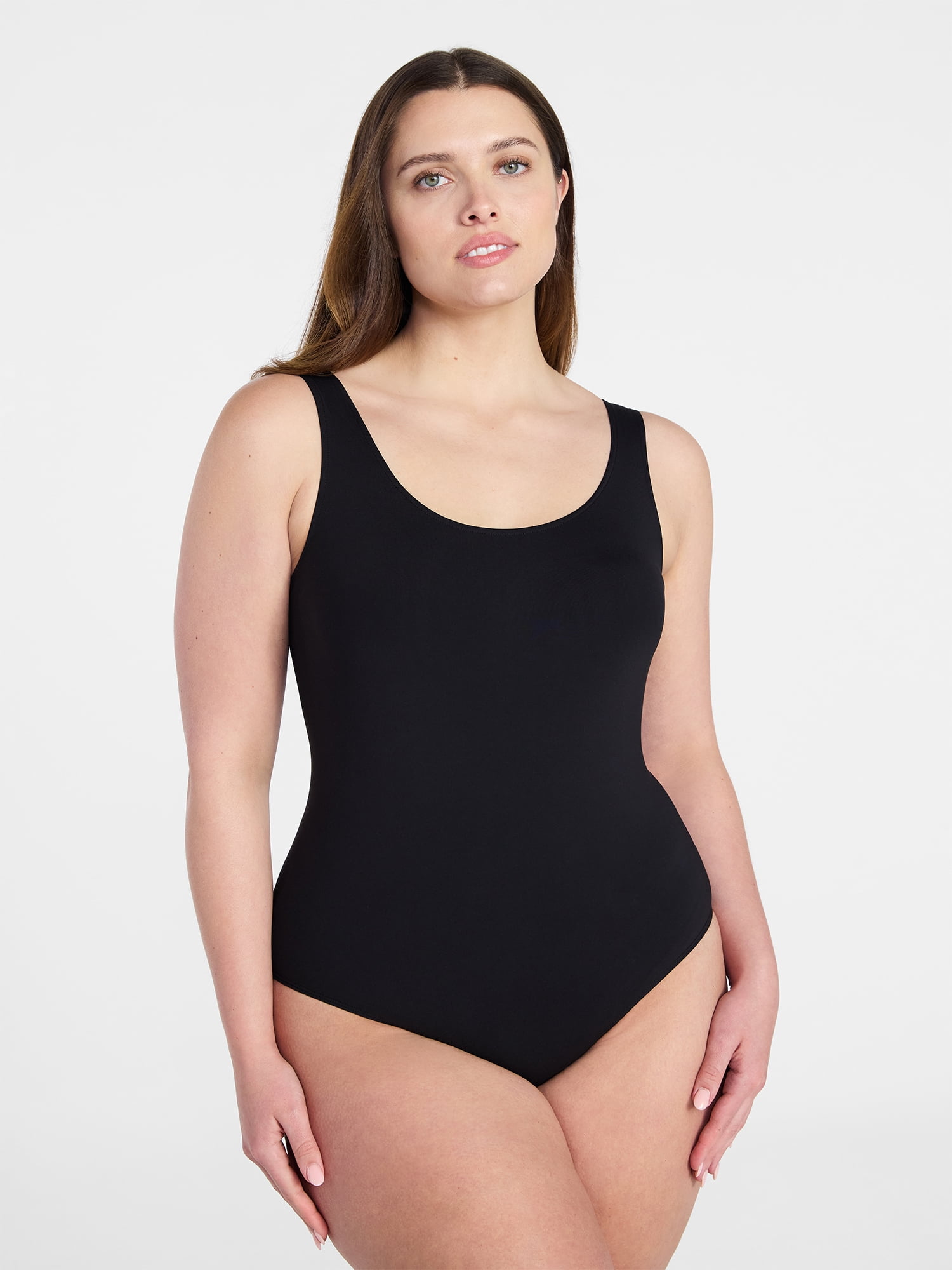 Joyspun Women's Everyday Seamless Bodysuit, Sizes S-XXXL