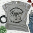 thumbnail image 2 of T-rex Extinct Dinosaur T-shirt, Unisex Women's Men's Funny Tyranosaurus Rex Jurassic Skeleton Gift, Dark Heather Gray, X-Small, 2 of 6