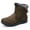 Green, variant on Women's Thermal Snow Boots with Side Zipper - Winter Ankle Booties for Outdoor Comfort