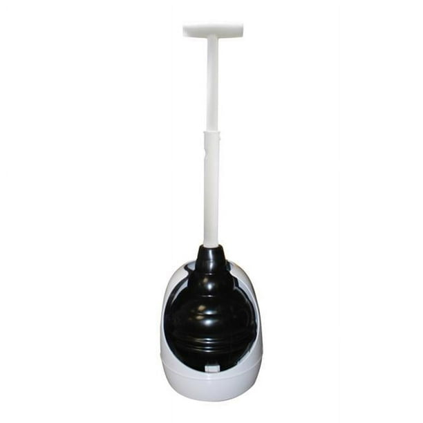 Korky 4806303 15 x 6 in. Dia. Beehive Toilet Plunger with Holder