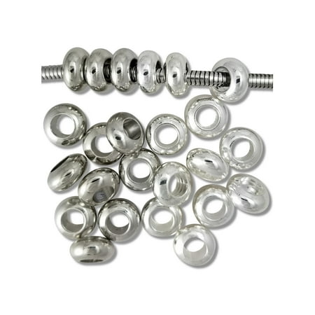Spacer Beads and Charms for Pandora Charm Bracelets - Platinum and Silver (Pandora Anchor Charm Best Price)