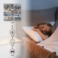 thumbnail image 4 of Square Wall Clock,Flat Lay View Of Old Weathered Wood Planks With Grungy,Silent Non-Ticking Wall Clock Decor for Home Office Kitchen Living Room Bedroom(10inch), 4 of 4
