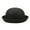 Black, variant on Caps Elegant Adults Solid Hat Roll Up Brim Panama Bowler Hat Bucket Hat Mens Womens Cl ic Wool Round Bowler Hats Cap Accessory Navy