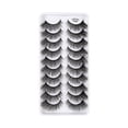 thumbnail image 1 of Pestañas, paquete múltiple, pestañas postizas de visón, volumen, finas, pares, estilo 8D, pestañas postizas, ojos de visón, 10 pares de pestañas, paquete de pestañas dramáticas, 1 of 7