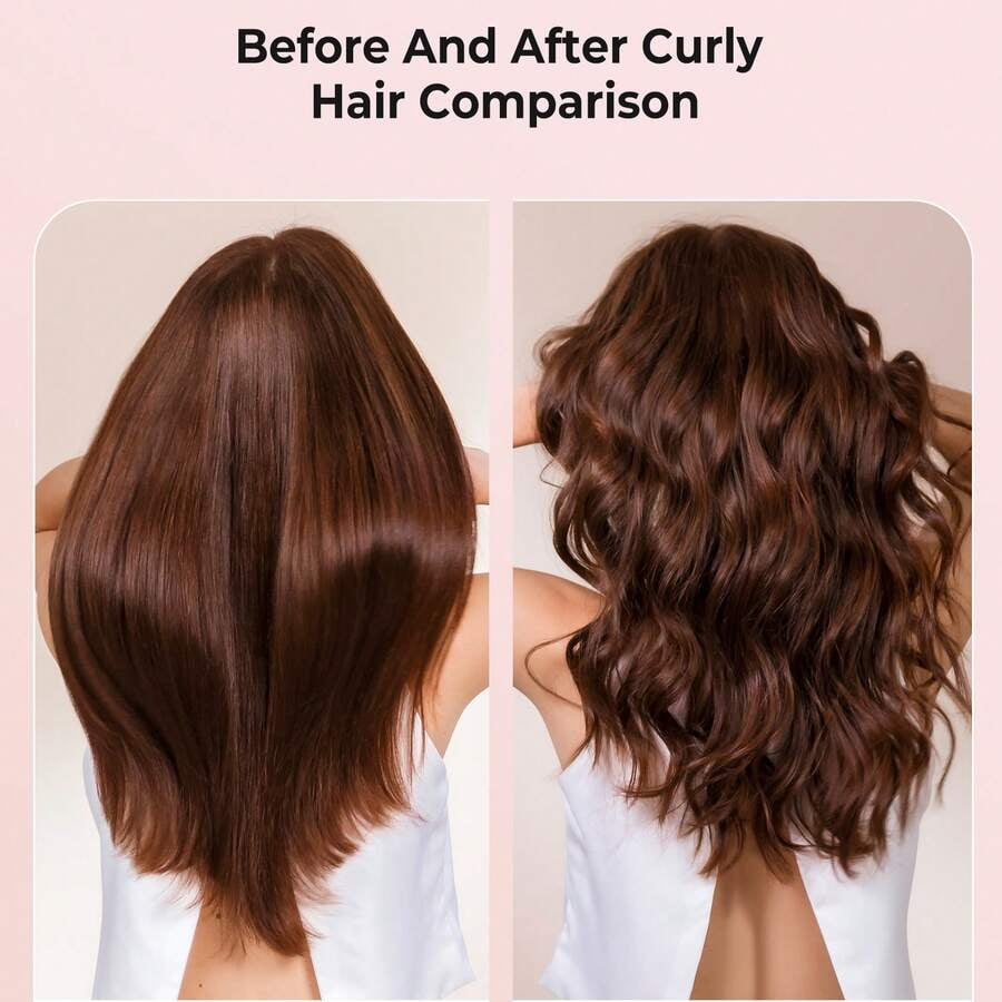 Rotating Curling Iron,Professional Auto Curling Iron,5 Temperature 1 1/4 In Automatic Curling Iron,Hair Styling Tools Travel Curling Iron,For Versatile Styling Halloween Christmas Gifts