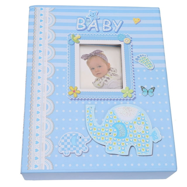 UPGRATOR 1Set Photo Album for Pictures Blue Paper Commemorative Book for Kids