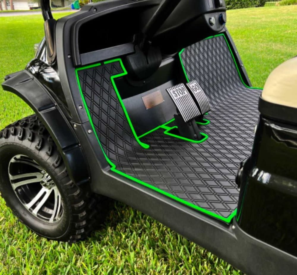 Xtreme Mats Golf Cart Mat, Full Coverage Golf Cart Floor Liner ...