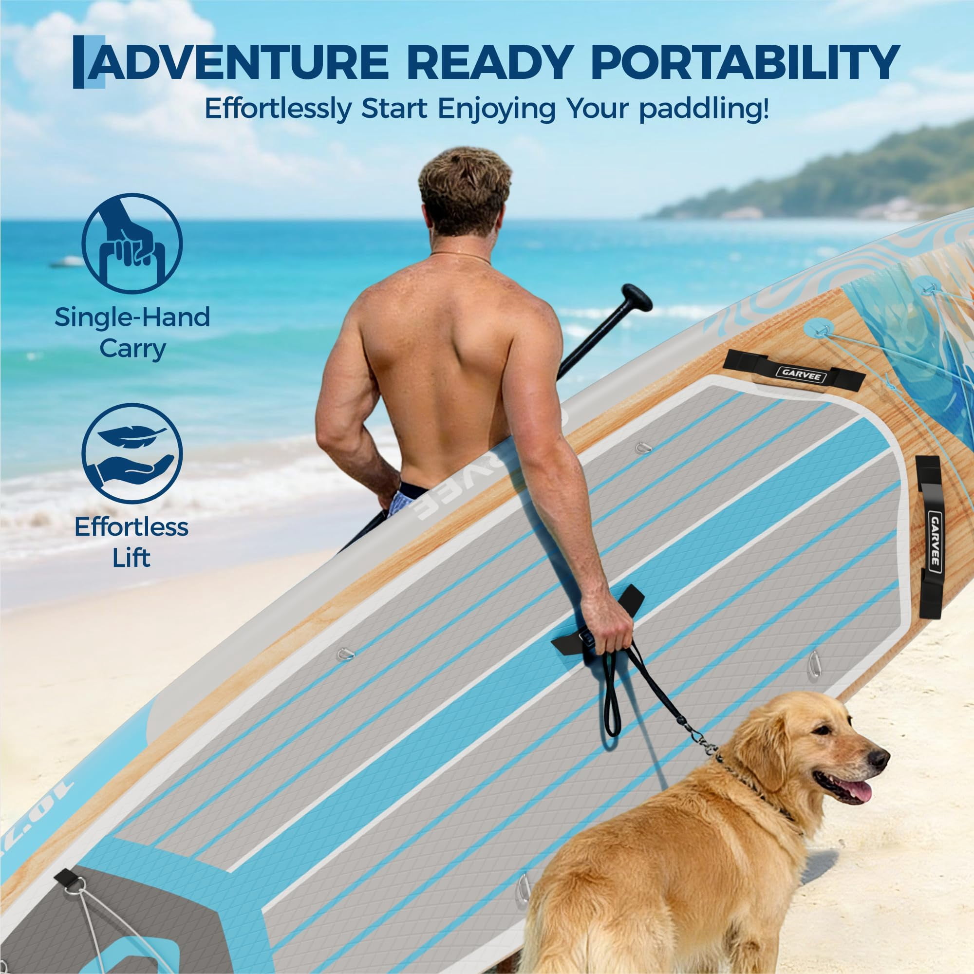 Inflatable Paddle Board,Inflatable Stand Up Paddle Boards with Premium SUP Accessories,450LB High Weight Capacity Wide for Beginners, Large Paddle with Camera Mount