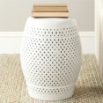 thumbnail image 2 of Safavieh Diamond Ceramic Garden Stool in White, 2 of 2