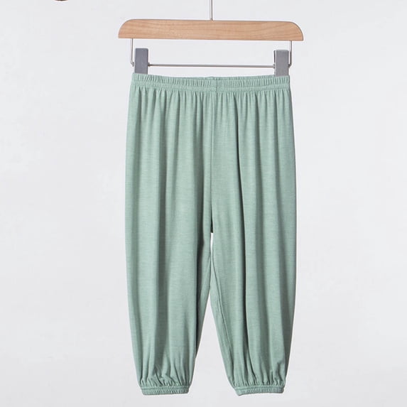 Eashery Organic Cotton Baby Clothes Toddler Pants Cotton Baby Unisex Flexy Pants and Leggings Green 2-3 Years