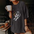 thumbnail image 2 of Tops Para Mujer Elegante Blusa Casual Camisas Para Hombre Moda Para Mujer Impresión Suelta Top de Manga Corta Jersey Odeerbi ODB168907, 2 of 8
