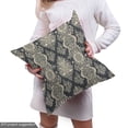 thumbnail image 4 of Ambesonne Damask Fabric by the Yard Upholstery, Victorian Baroque Style, 2 Yards, Charcoal Grey Cream, 4 of 4